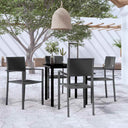 vidaXL 5-delige Tuinset wit