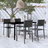 vidaXL 5-delige Tuinset wit