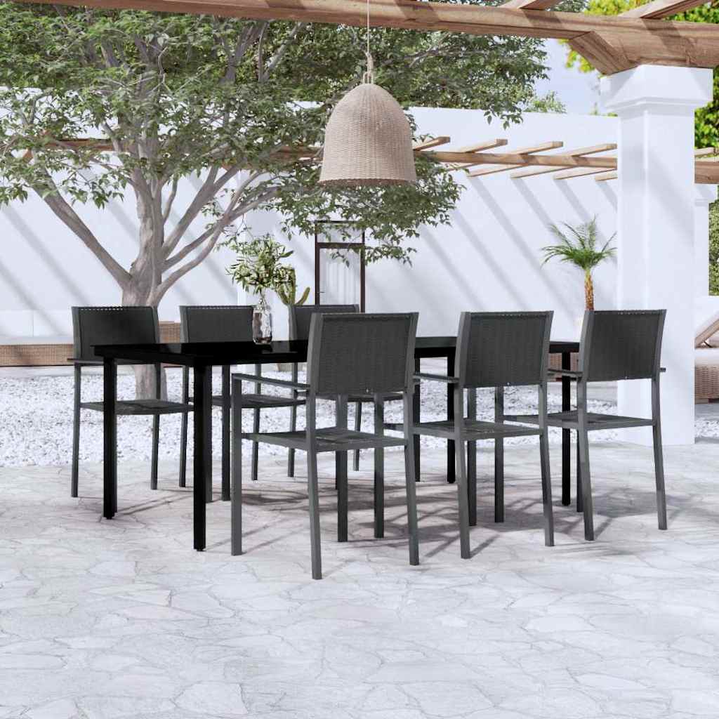 vidaXL 5-delige Tuinset wit