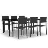vidaXL 5-delige Tuinset wit