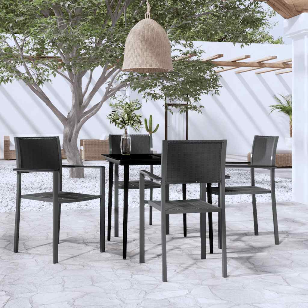 vidaXL 5-delige Tuinset wit