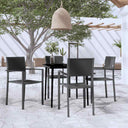 vidaXL 5-delige Tuinset wit