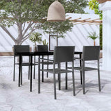 vidaXL 5-delige Tuinset wit