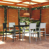 vidaXL 5-delige Tuinset wit