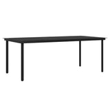 vidaXL 3-Piece Garden Lounge Set with Cushions Black