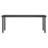 vidaXL 3-Piece Garden Lounge Set with Cushions Black