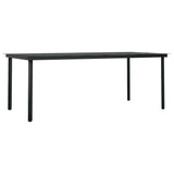 vidaXL 3-Piece Garden Dining Set Black