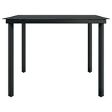vidaXL 3-Piece Garden Dining Set Black