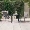 vidaXL 3-Piece Garden Dining Set Black
