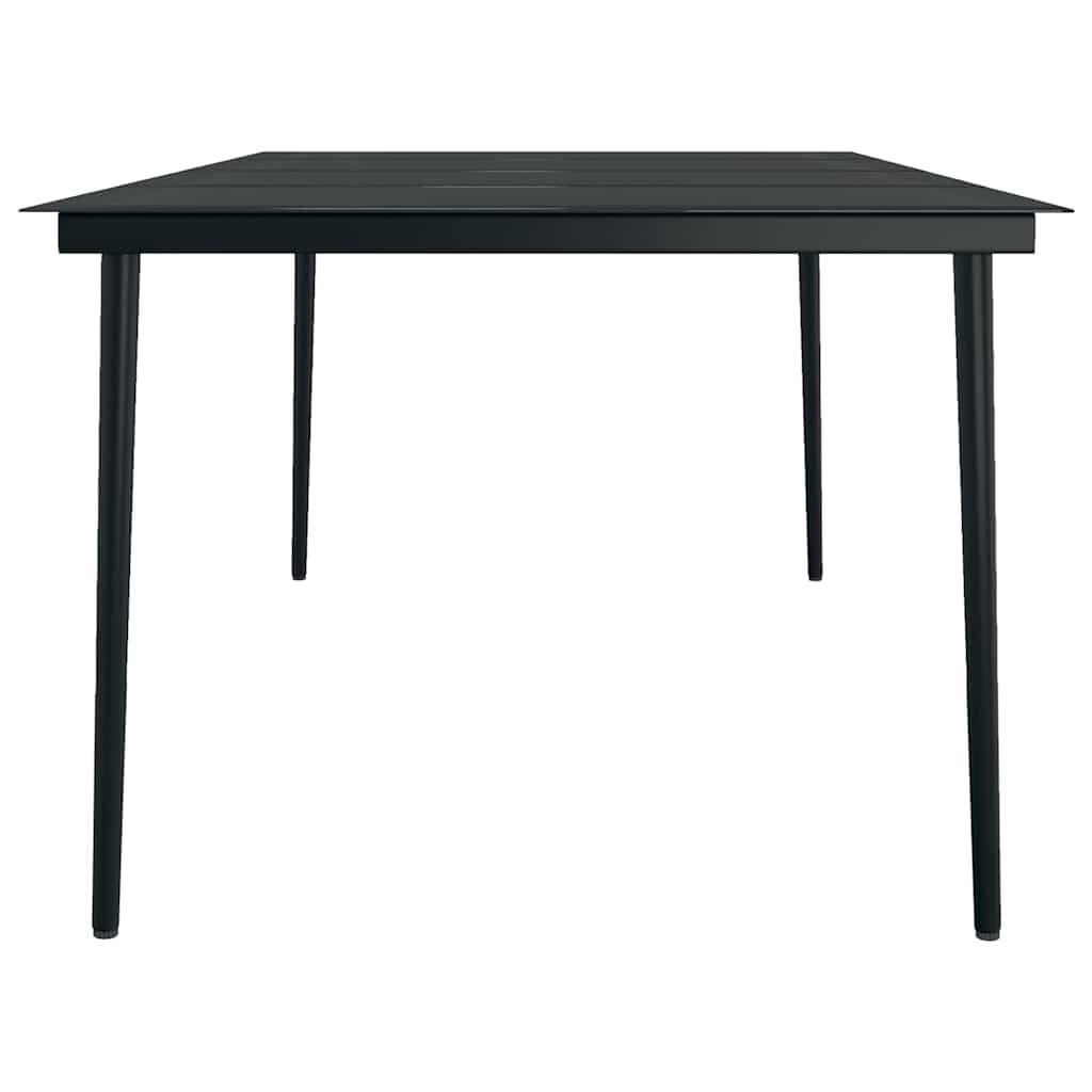 vidaXL 3-Piece Garden Dining Set Black
