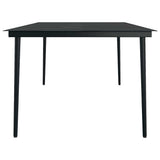 vidaXL 3-Piece Garden Dining Set Black