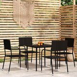 vidaXL 3-delige Tuinset zwart