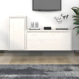 vidaXL TV Cabinets 2 pcs solid pine wood