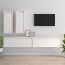 vidaXL Meuble TV 4 st massief grenenhout