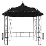 vidaXL Round Gazebo 300x290 cm White