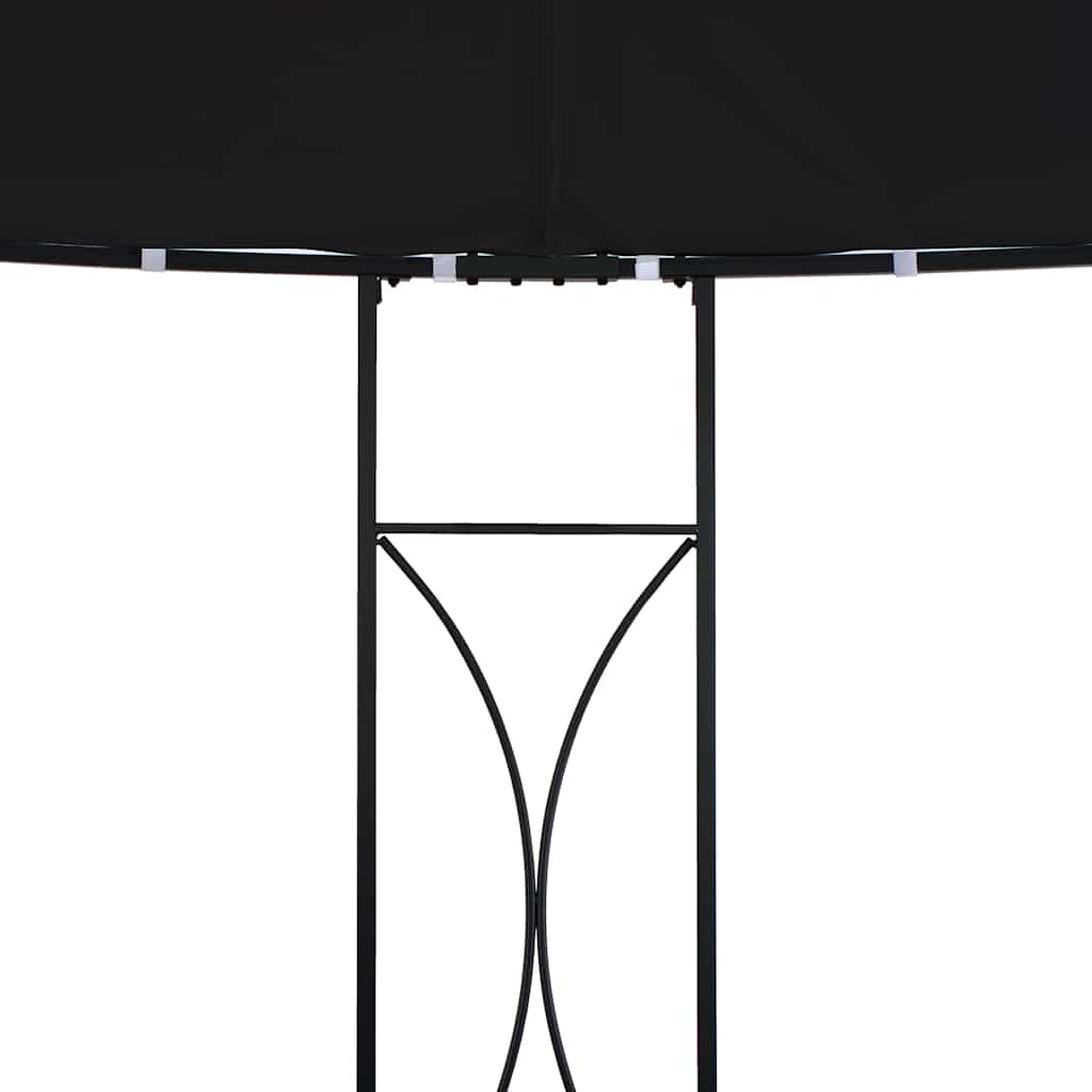 vidaXL Round Gazebo 300x290 cm White