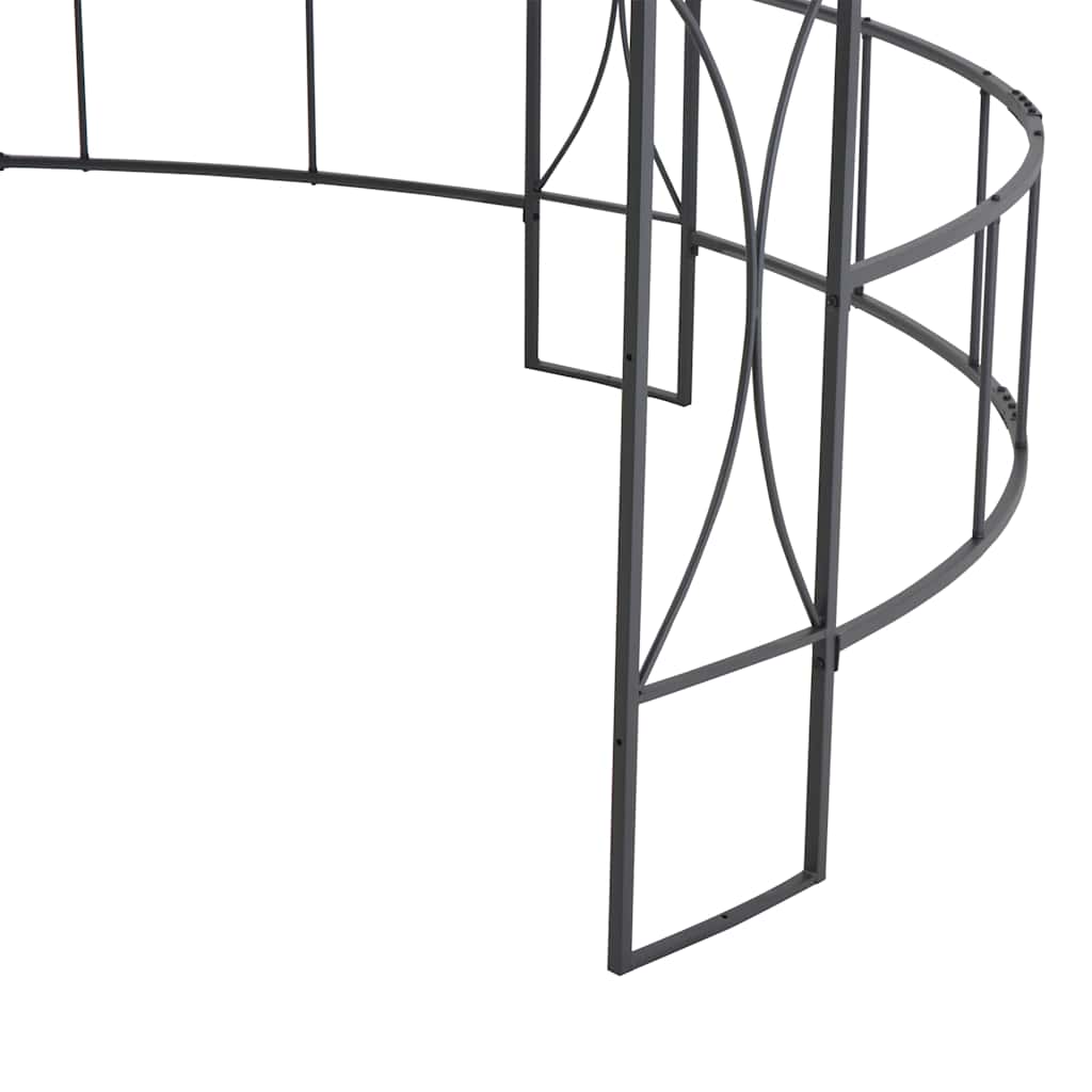 vidaXL Round Gazebo 300x290 cm White