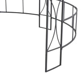 vidaXL Round Gazebo 300x290 cm White