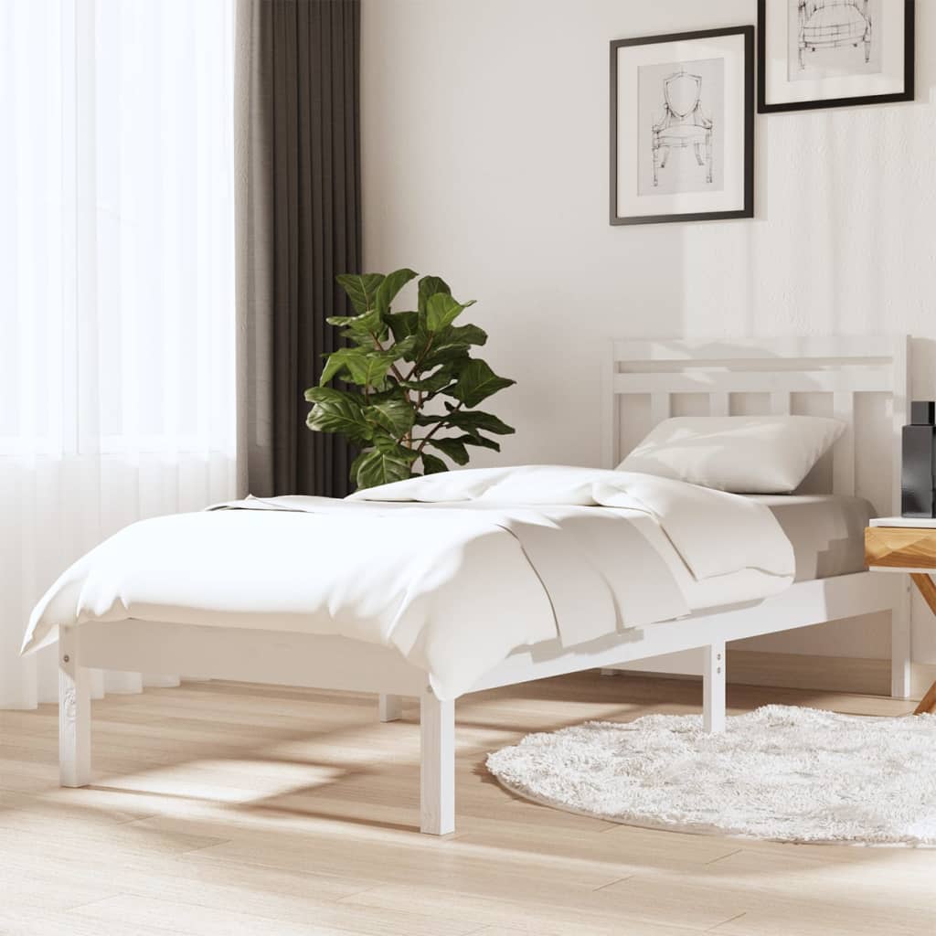vidaXL Bedframe massief hout 75x190 cm