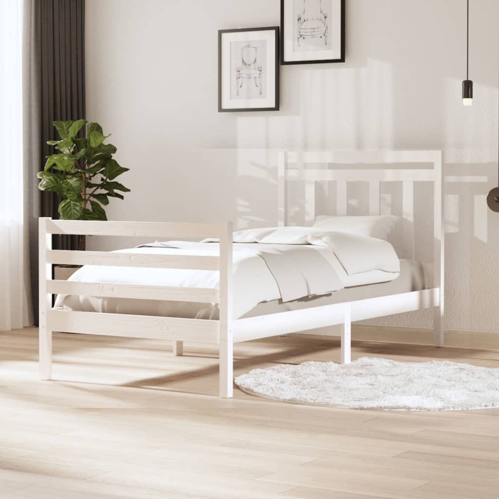 vidaXL Bedframe massief hout 100x200 cm