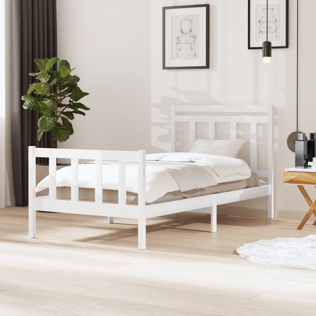 vidaXL Bedframe massief hout 75x190 cm