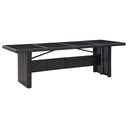 vidaXL Tuintafel 240x90x74 cm poly rattan en massief acaciahout