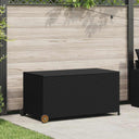 vidaXL Tuinbox 120x65x61 cm poly rotin noir