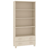 vidaXL Tall cabinet HAMAR solid pine honey brown