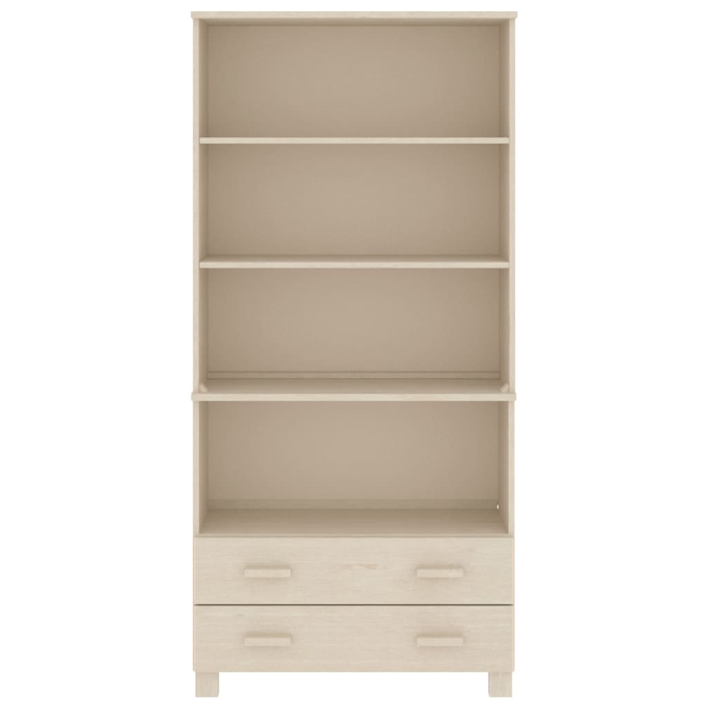 vidaXL Tall cabinet HAMAR solid pine honey brown