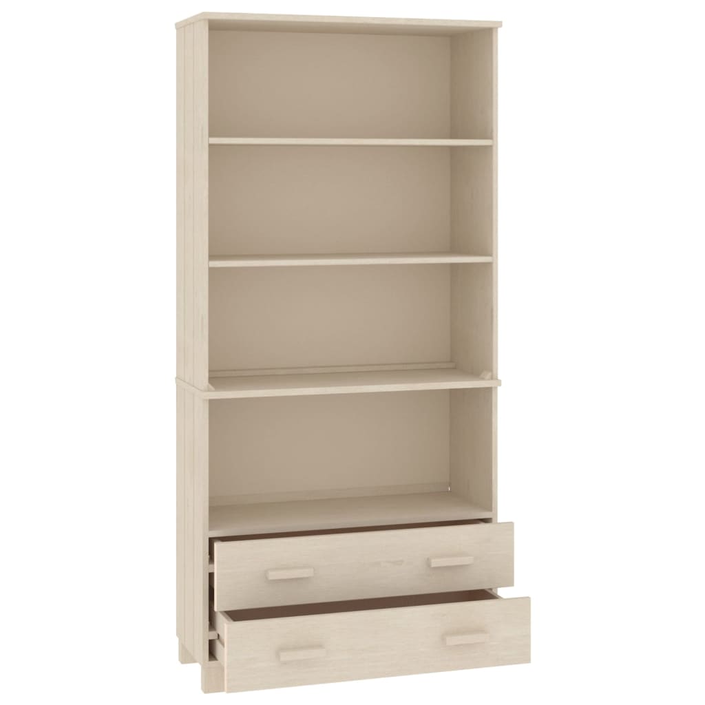 vidaXL Tall cabinet HAMAR solid pine honey brown