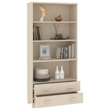 vidaXL Tall cabinet HAMAR solid pine honey brown