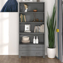 vidaXL Tall cabinet HAMAR solid pine honey brown
