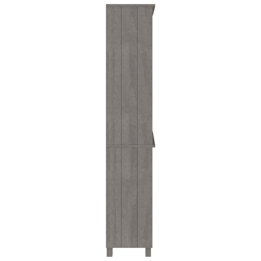 vidaXL Tall cabinet HAMAR solid pine honey brown