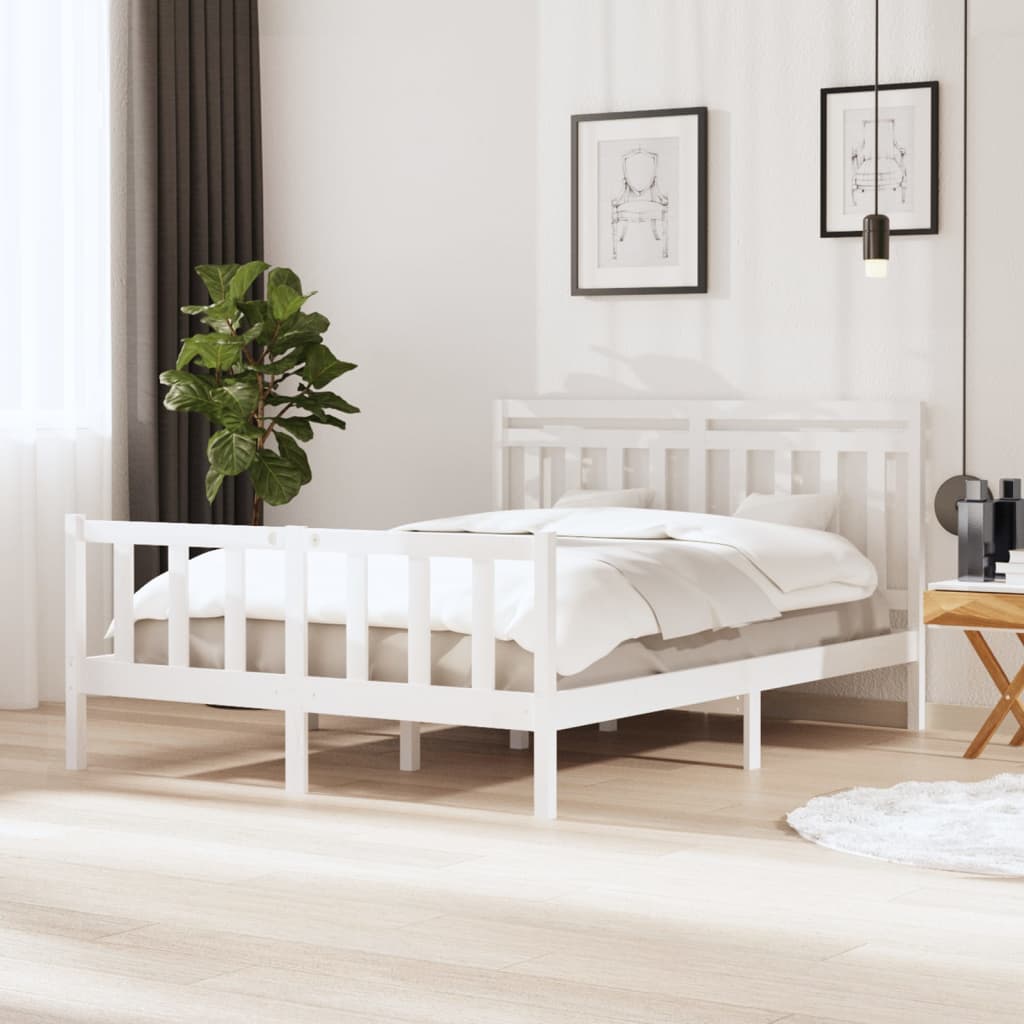 vidaXL Bedframe massief hout 75x190 cm