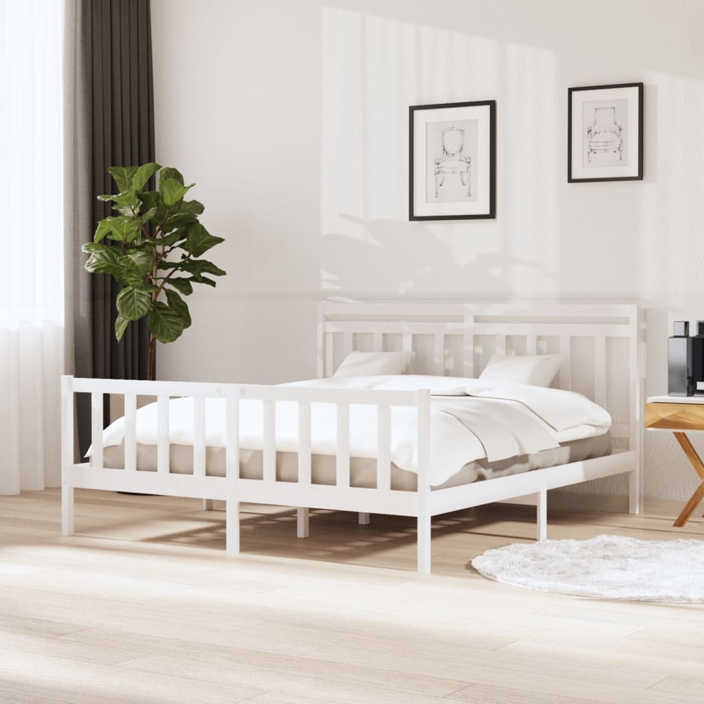 vidaXL Bedframe massief hout 75x190 cm