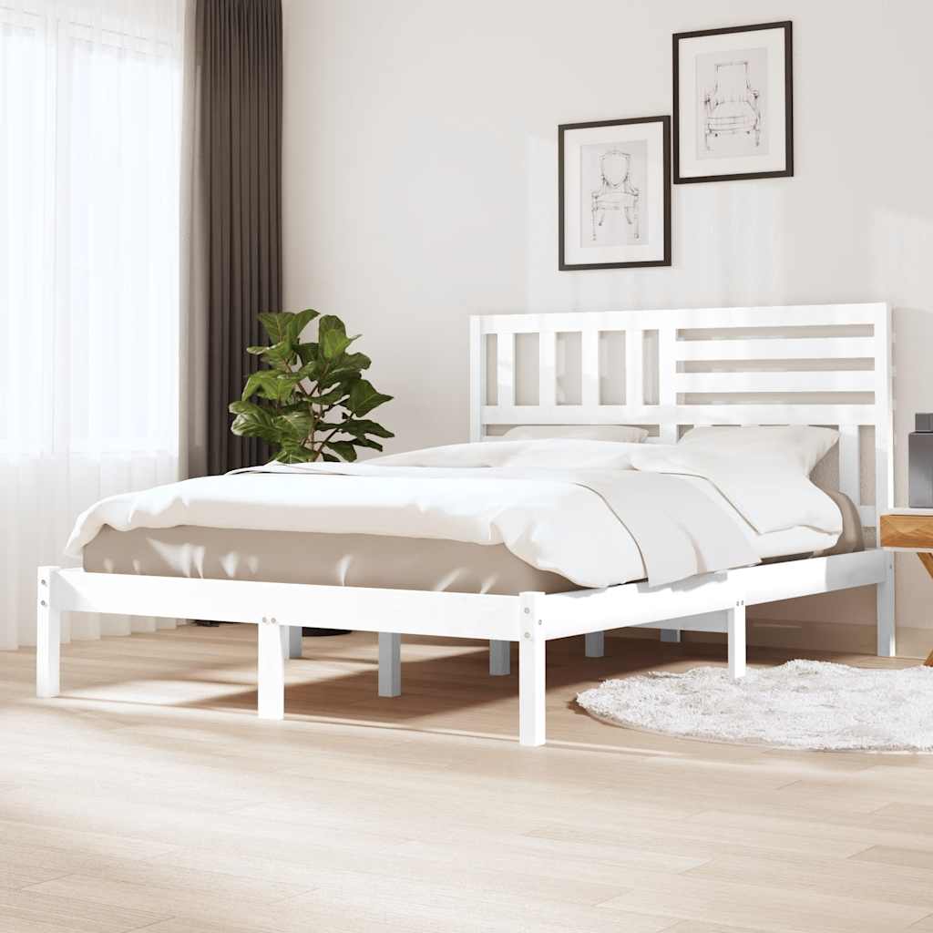 vidaXL Bedframe massief grenenhout 75x190 cm