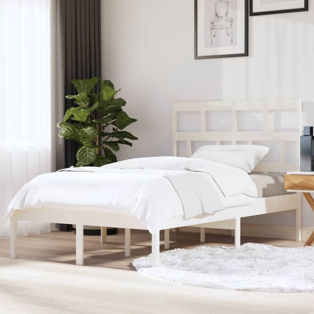 vidaXL Bed Frame Solid Wood 75x190 cm