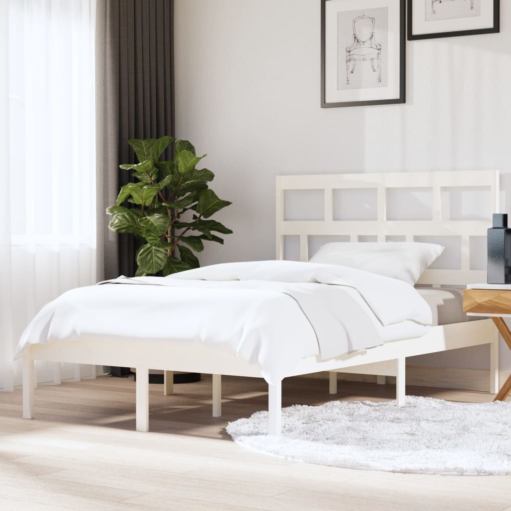 vidaXL Bed Frame Solid Wood 75x190 cm