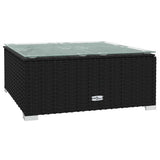 vidaXL 5-delige Loungeset met kussens poly rattan bruin