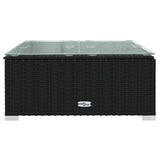 vidaXL 5-delige Loungeset met kussens poly rattan bruin