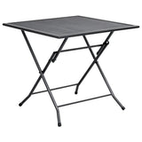 vidaXL Klaptafel gaas 80x80x72 cm staal antraciet