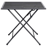 vidaXL Klaptafel gaas 80x80x72 cm staal antraciet