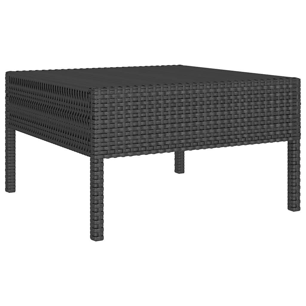vidaXL 2-delige Loungeset met kussens poly rattan bruin