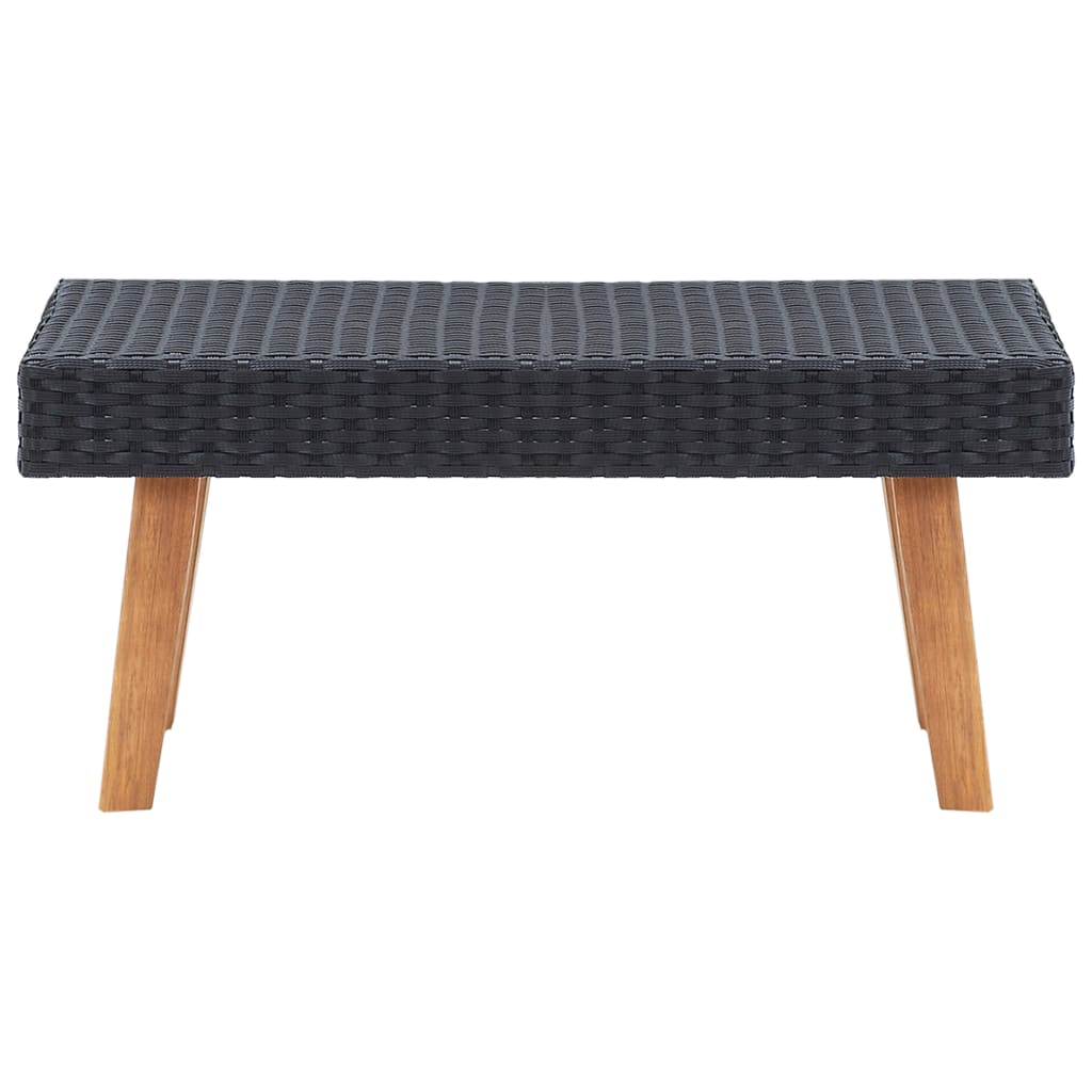 vidaXL Tuintafel poly rattan beige