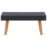 vidaXL Tuintafel poly rattan beige