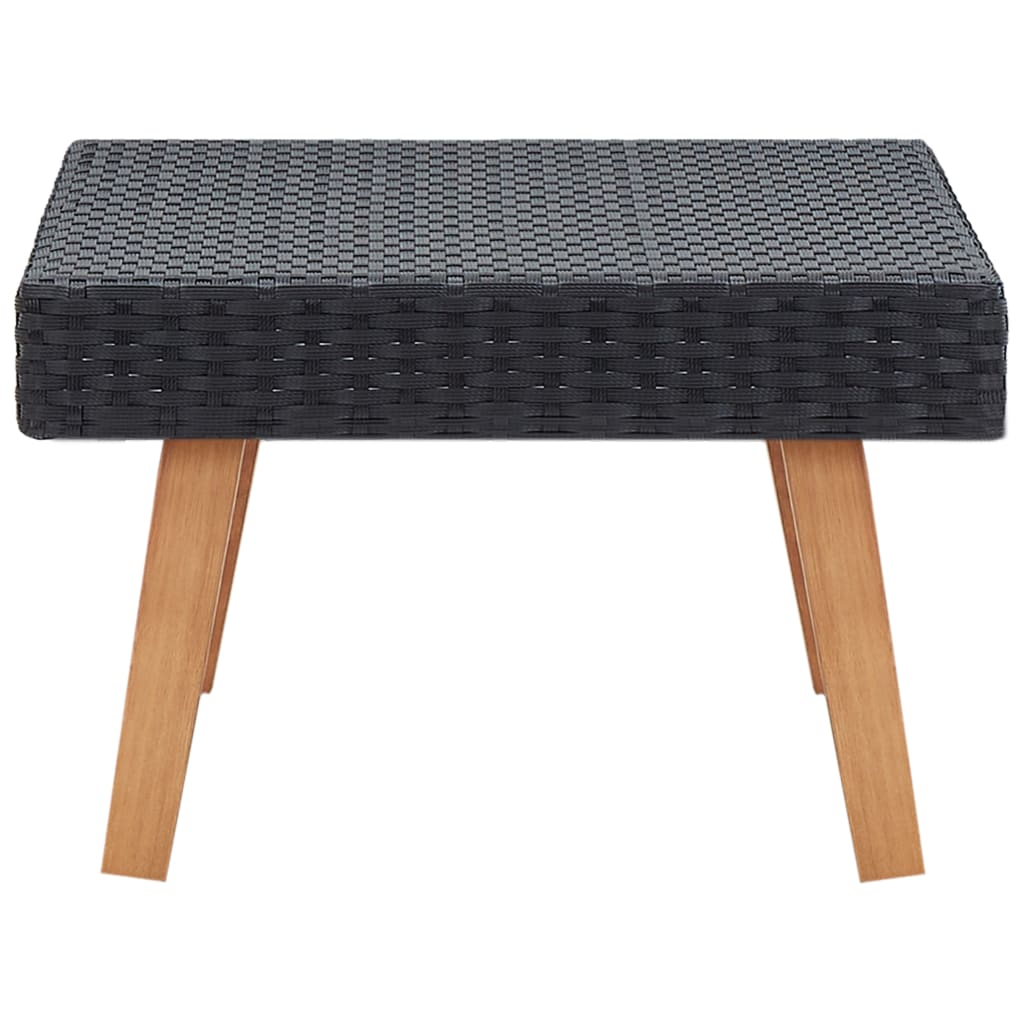 vidaXL Tuintafel poly rattan beige