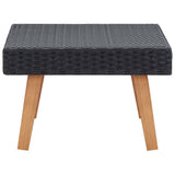 vidaXL Tuintafel poly rattan beige