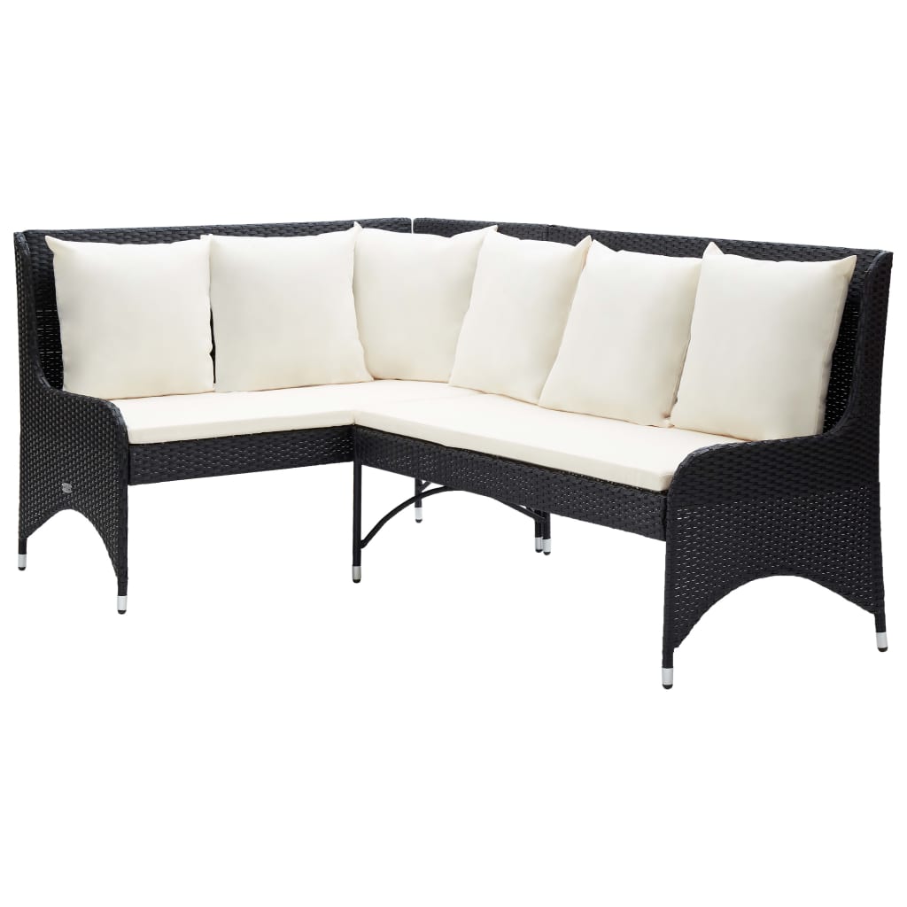 vidaXL Bancs de jardin 2 st poly rotin gris