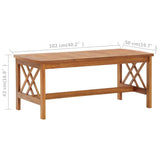 vidaXL 2-Piece Lounge Set with Cushions Solid Acacia Wood