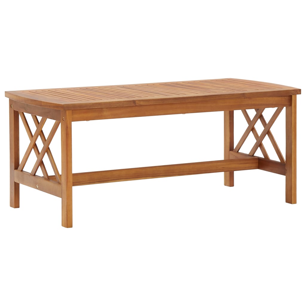vidaXL 2-Piece Lounge Set with Cushions Solid Acacia Wood